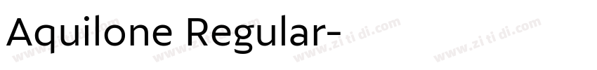 Aquilone Regular字体转换